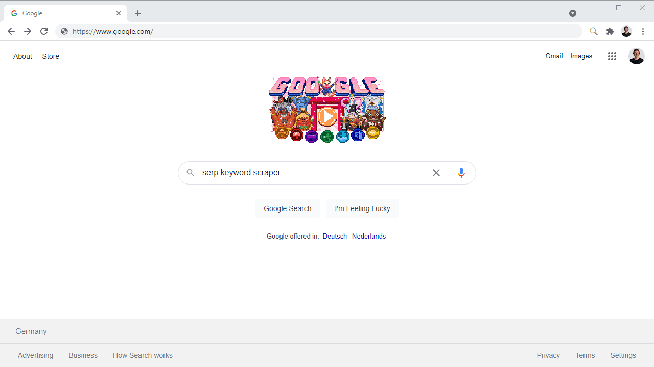 Serp Snipper Scraper in action