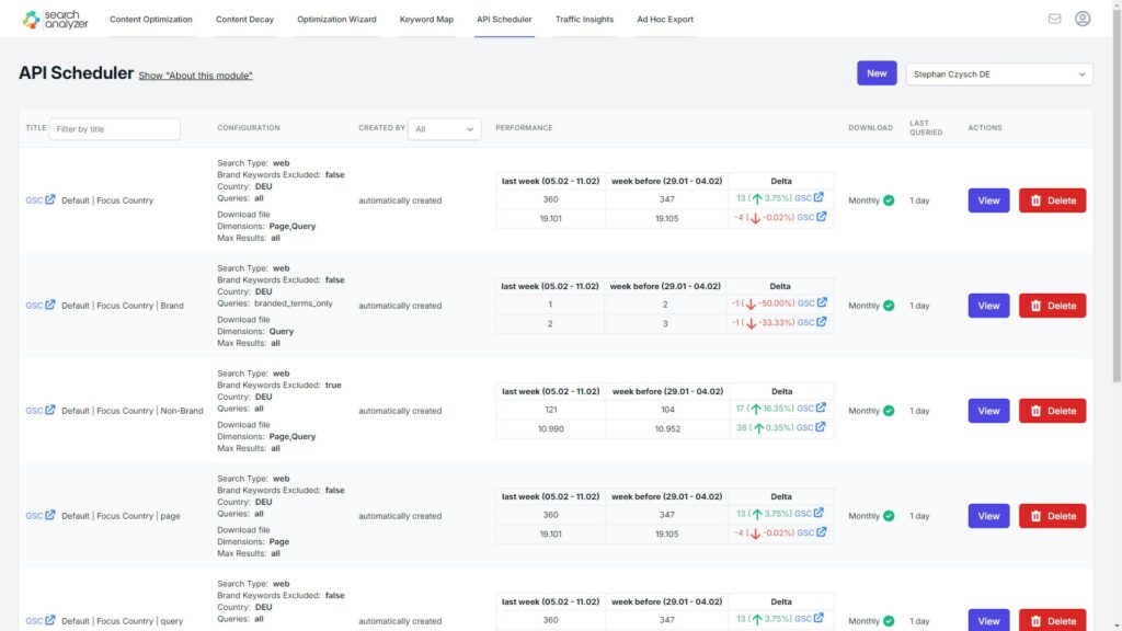 API Scheduler